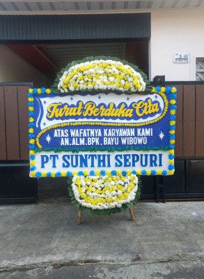 Papan Bunga Duka di Pitrosari
